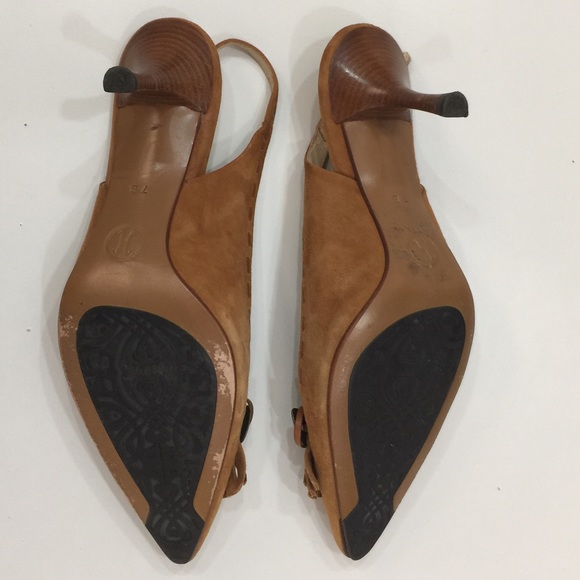 Cole Haan Suede Slingback Heels - Picture 3 of 8